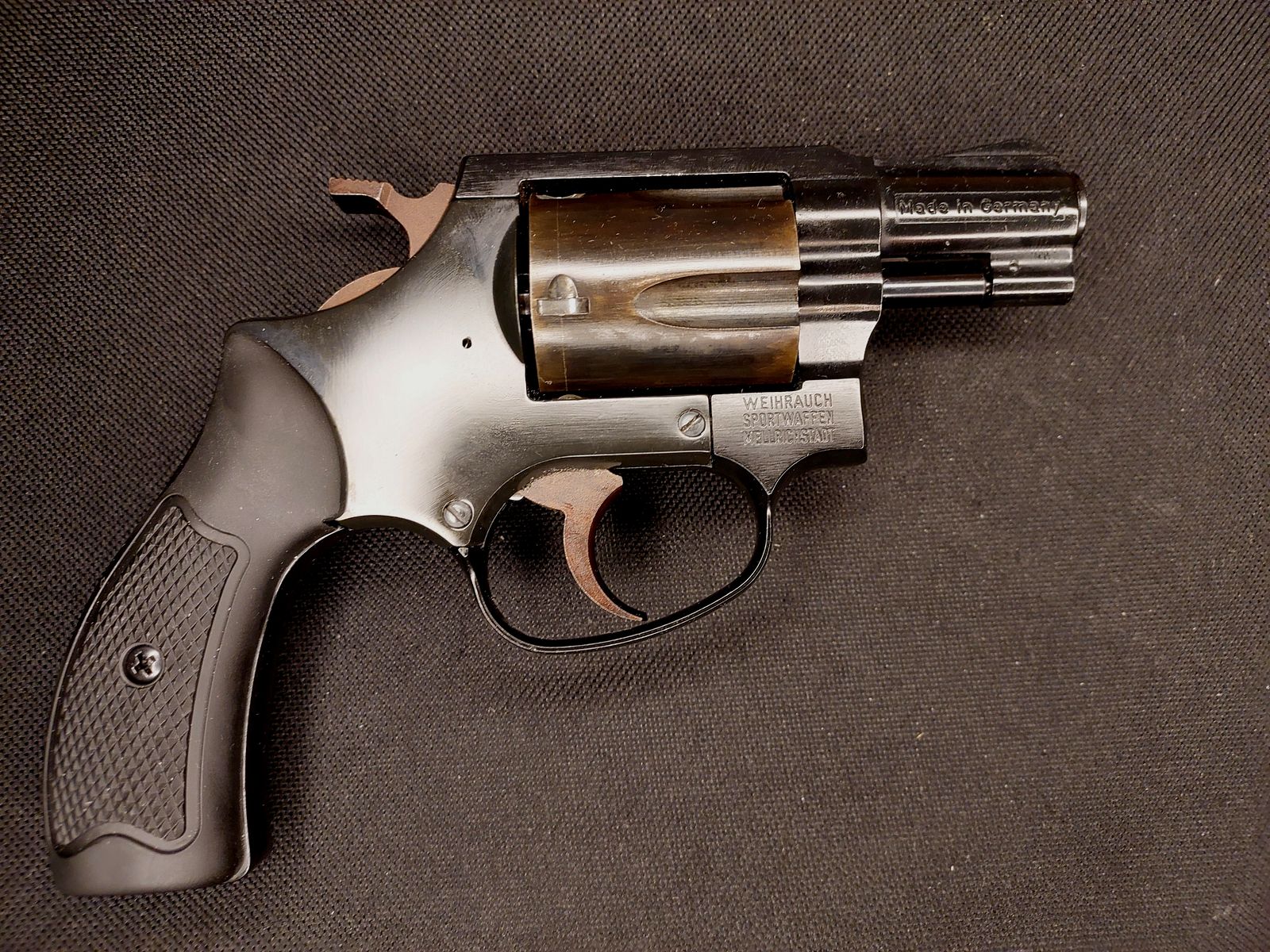 Weihrauch HW37 Cal. 9mm R.K. (PTB 887) OVP muy bien conservado (Arminius HW 37)