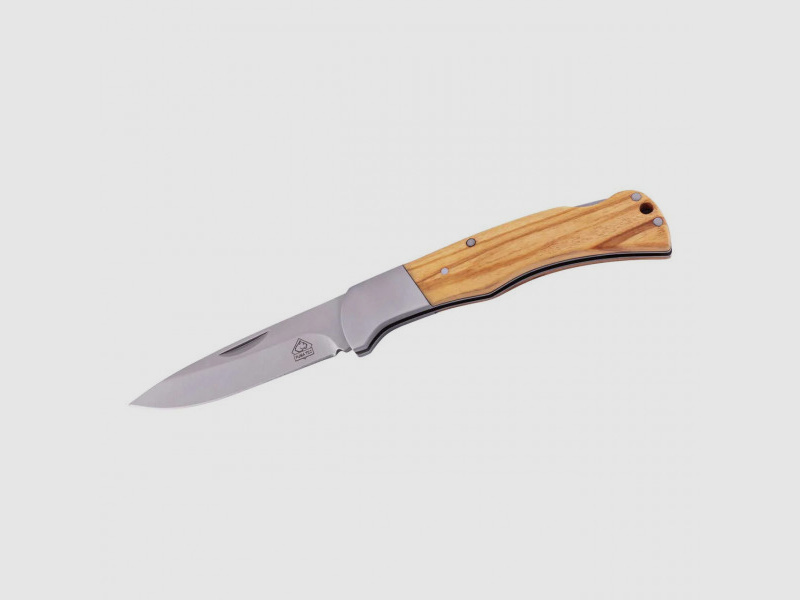 Cuchillo de bolsillo PUMA TEC, madera de olivo
