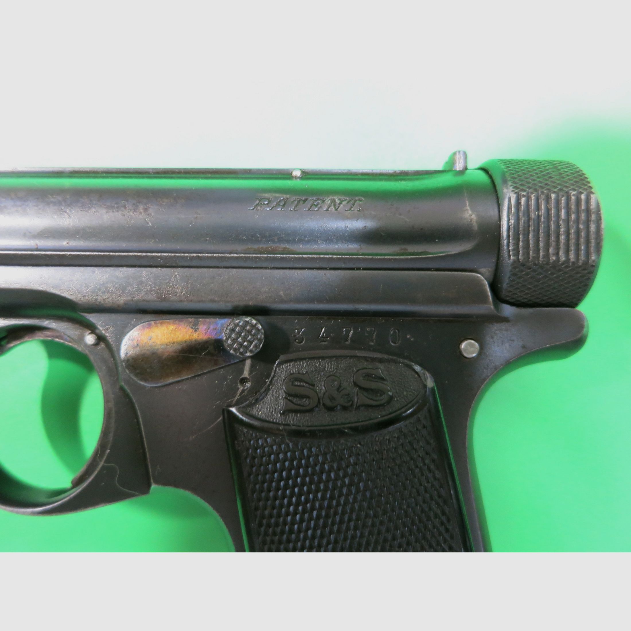 J.P. Sauer&Sohn Modelo 13 (1913), 7,65 mm Browning, pistola de servicio     #80