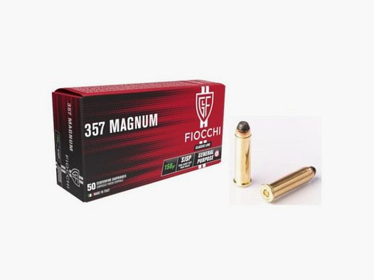 MUNITIONEN FIOCCHI 357MAG SJSP 158GR X50