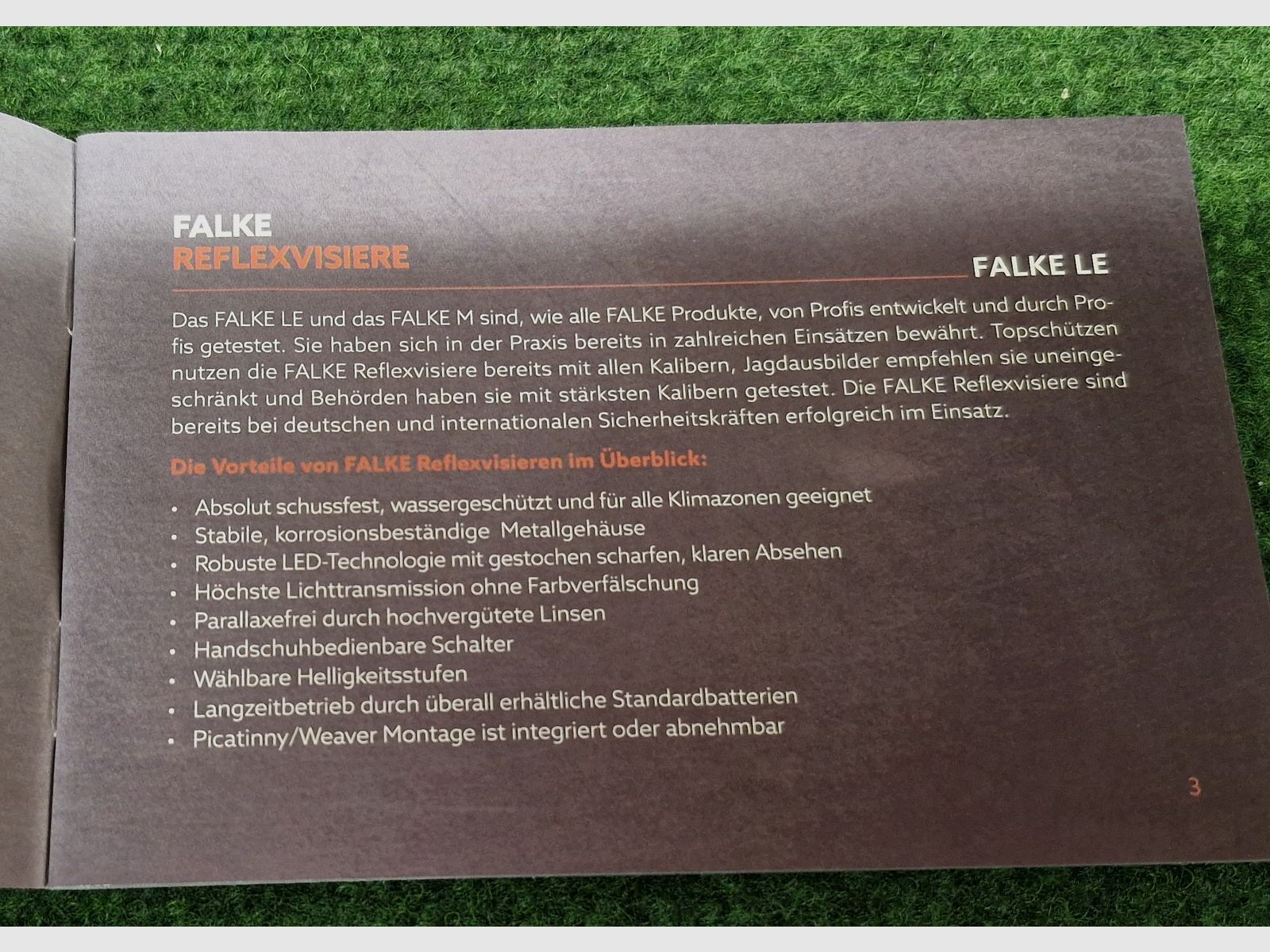 Falke LE red dot sight with Picatinny/Weaver mount, practically like new