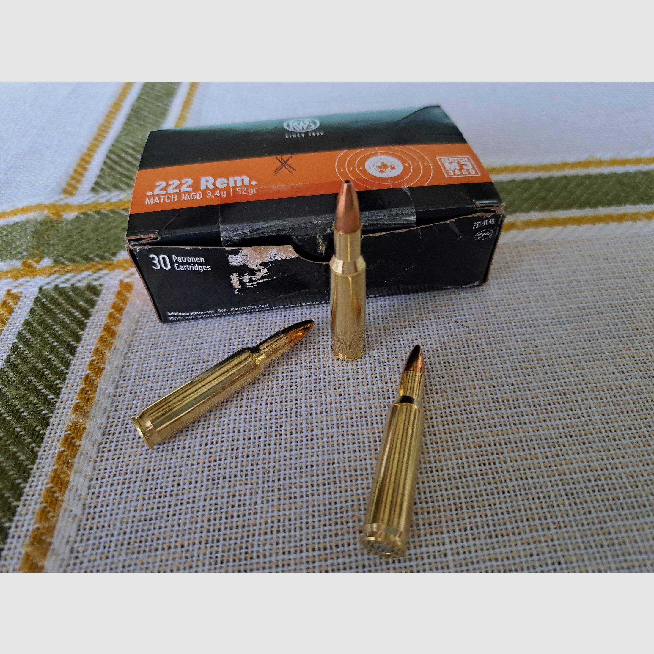 RWS .222 Rem. Match Jagd 3,4g/52gr