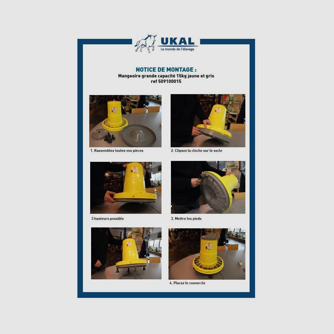 Comedero Compacta de gran capacidad 15 kg, imagen 2 de 3