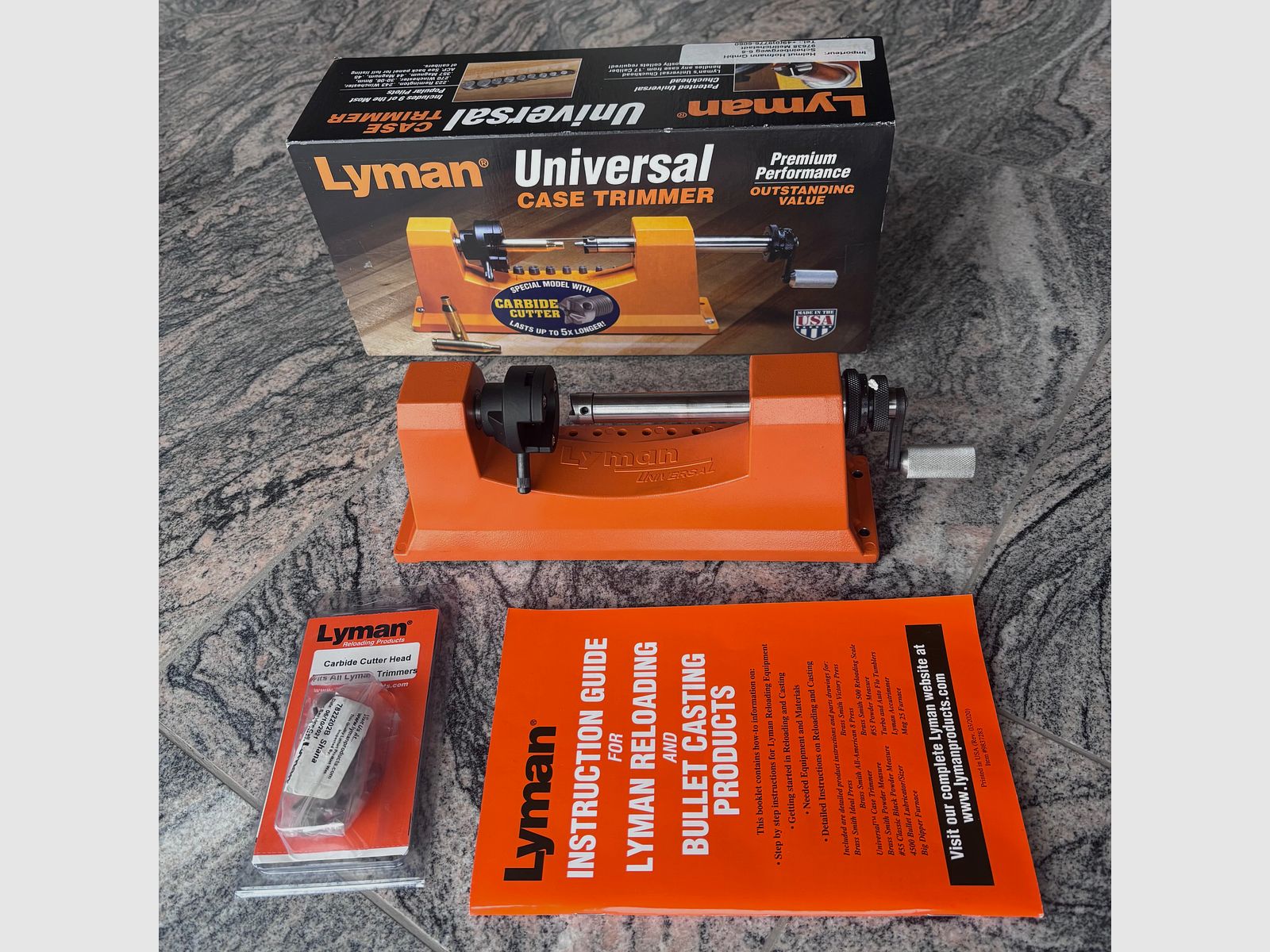 Lymann Hülsentrimmer Spezialset mit Hartmetallfräser