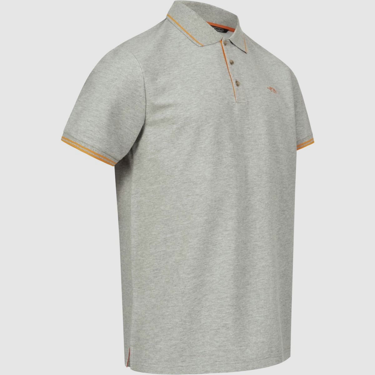BLASER Polo Shirt da Uomo 22 Grigio Melange