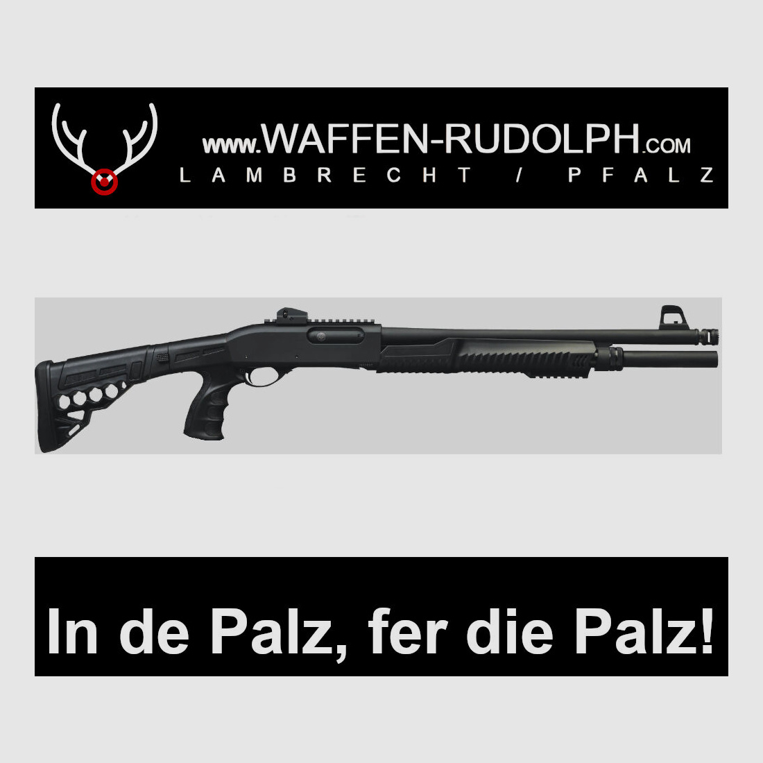 Huglu Victor Tactical Vorderschaftrepetierflinte Kaliber 12/76 *EWB Pflicht ABSOLUTER KNALLER bei WAFFEN RUDOLPH, top Flinte für schmales Geld