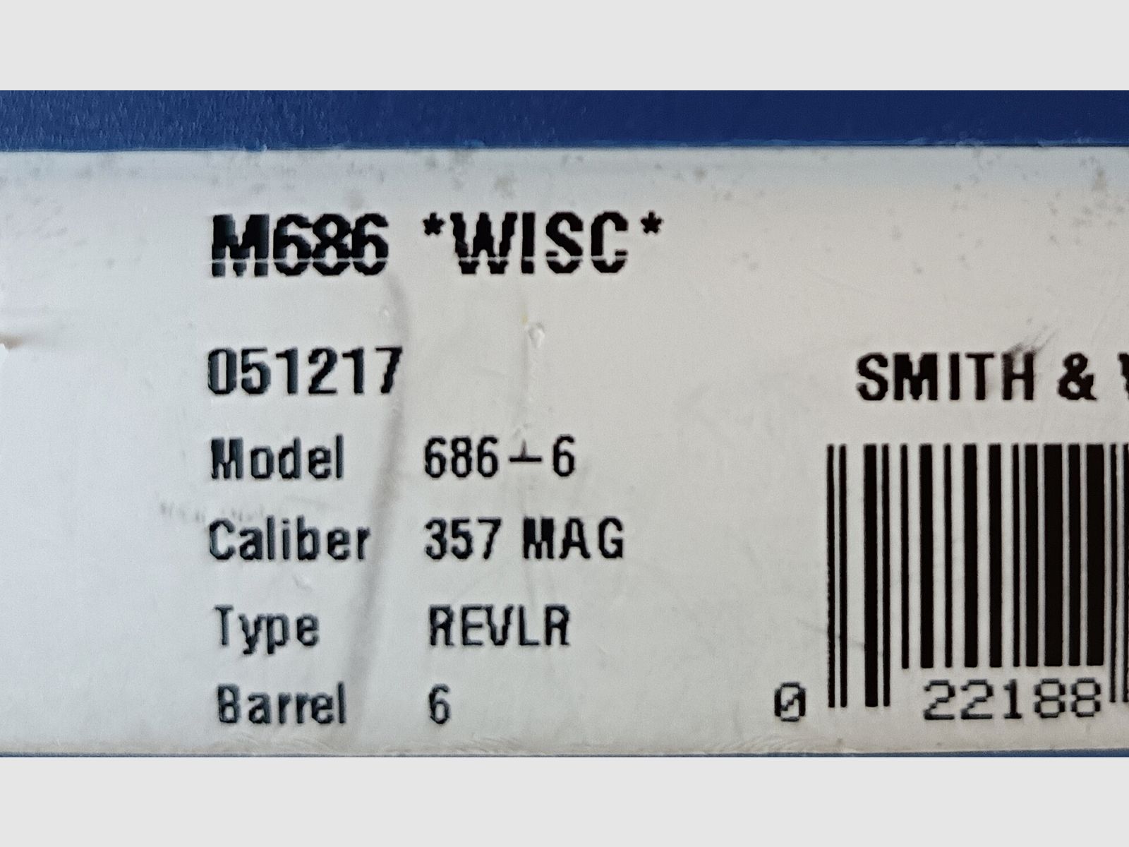 Smith & Wesson Mod. 686 Target Champion Revolver 