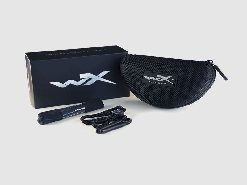 Okulary Strzeleckie WileyX VALOR Smoke Grey/Clear Matte Black (CHVAL07), zdjęcie 2 z 2