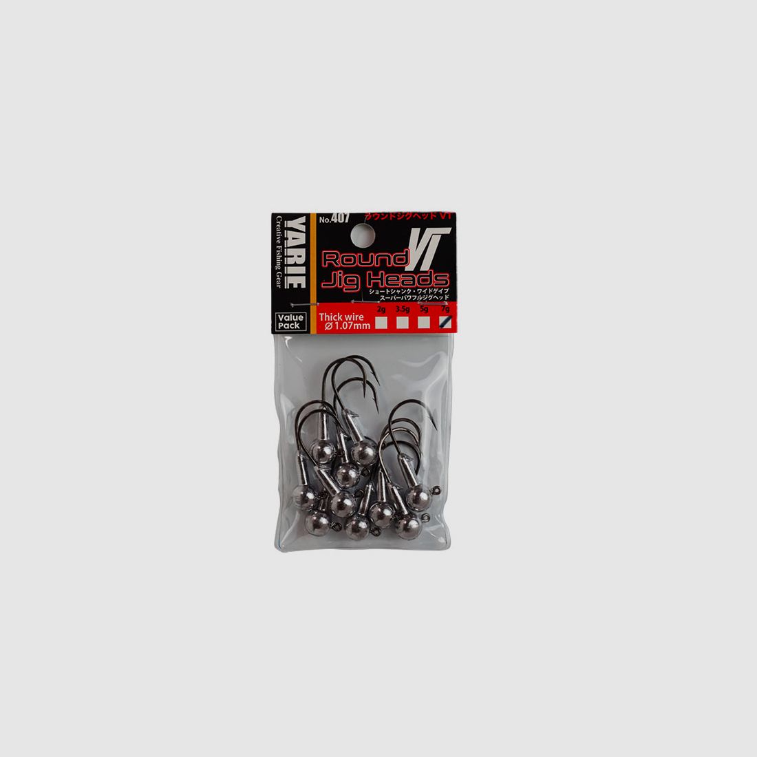 YARIE – 407 ROUND JIGHEAD VT THICK WIRE | 10 pcs, image 2 of 3