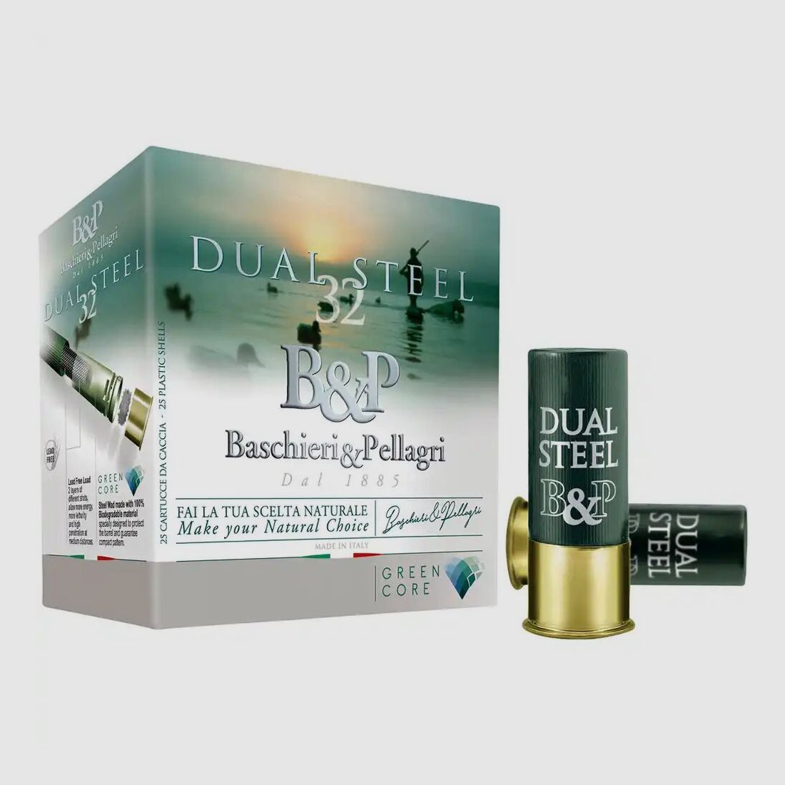 Baschieri & Pellagri Dual Steel GC 3,1mm Zinco + 3,3mm Acciaio - 28g - 25 pz