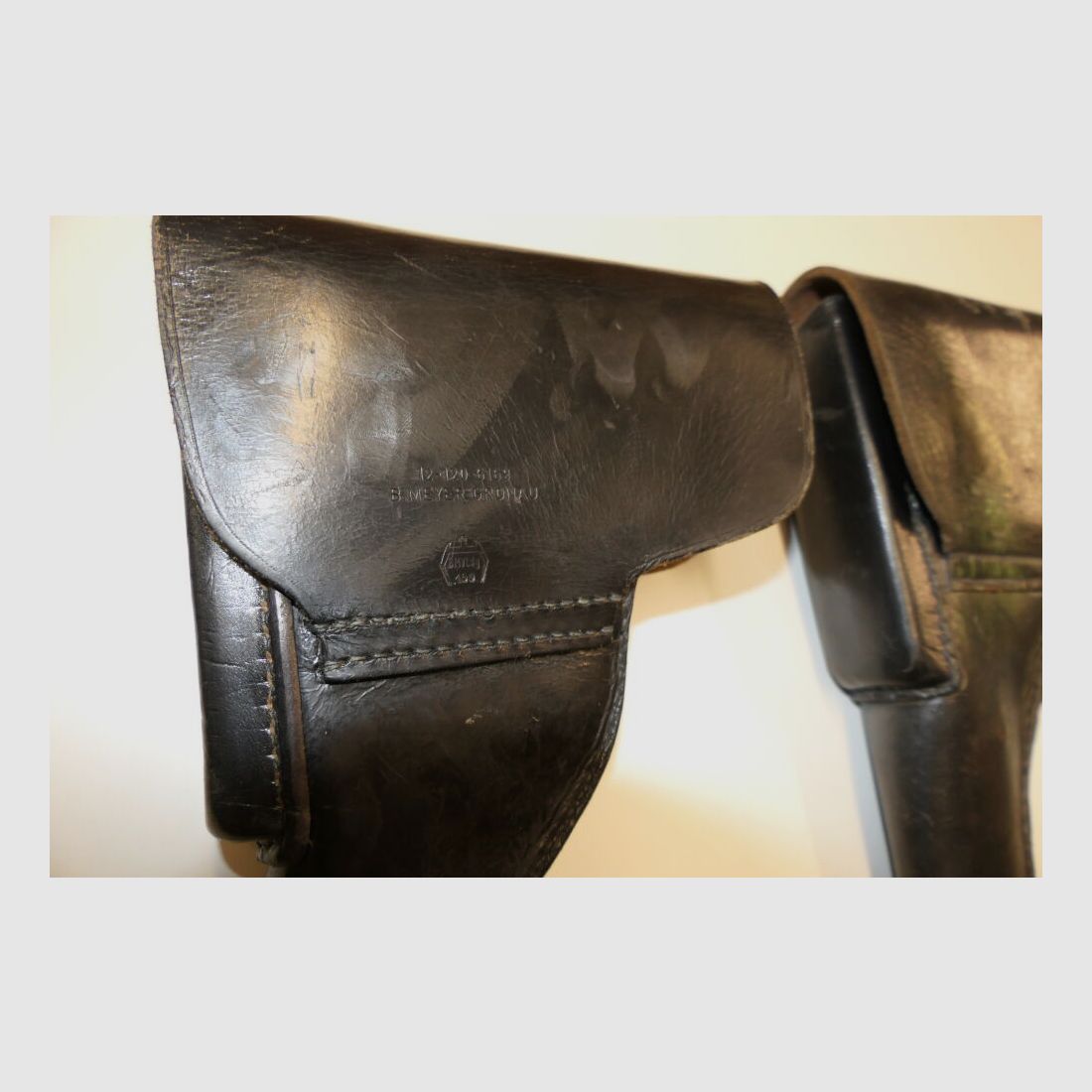 verschillende leren holsters gebruikt voor Walther P38 / P1 van de Bundeswehr