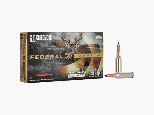 Federal Trophy Copper 6.5 Creedmoor 120 grs. 20 Stück