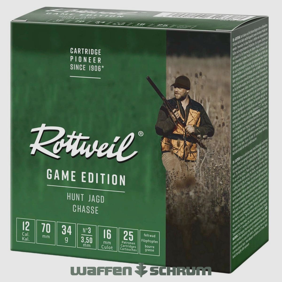 Rottweil 12/70 Game Edition Hunt 3,5mm - 34g