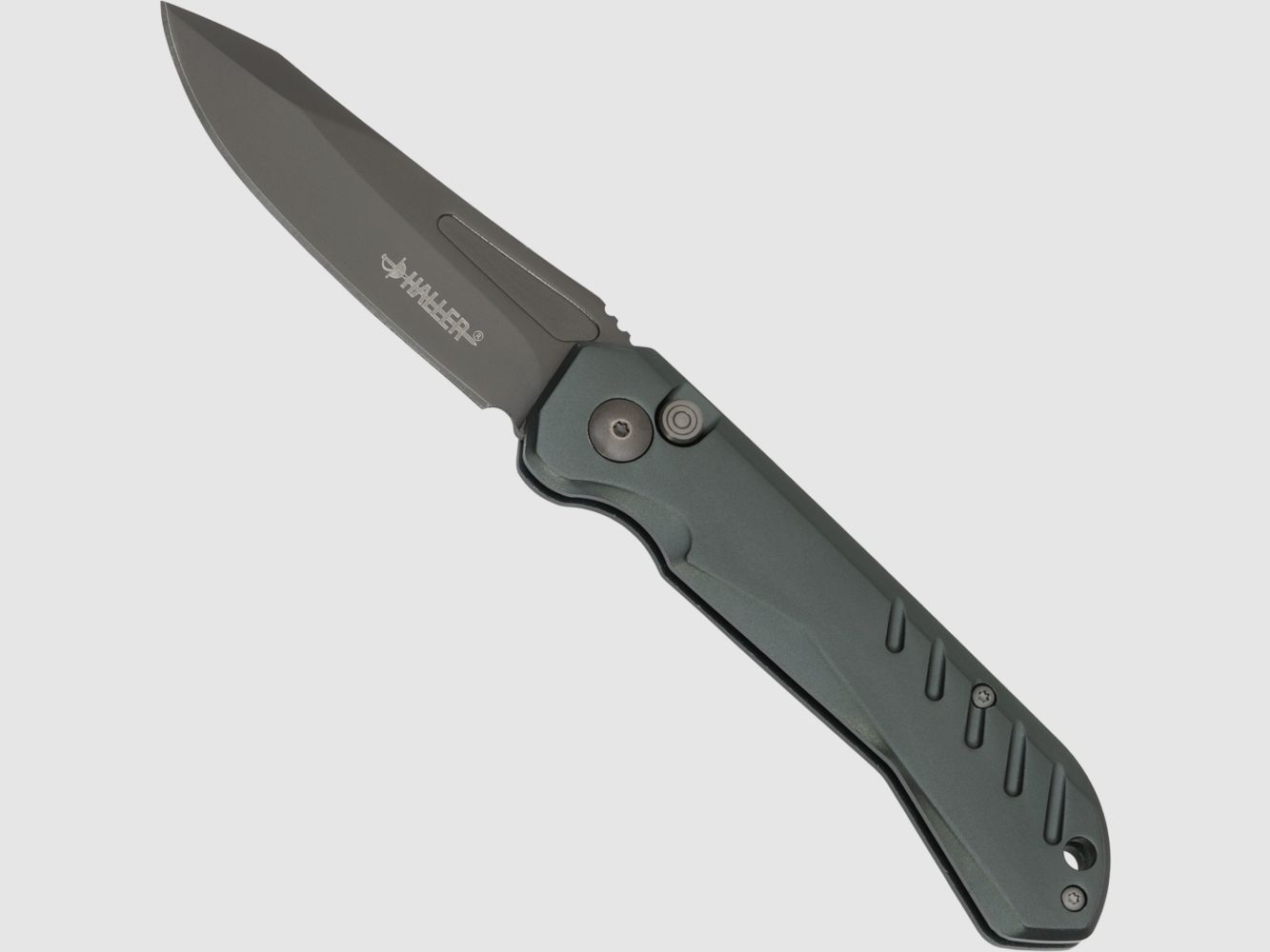 Coltello a molla grigio