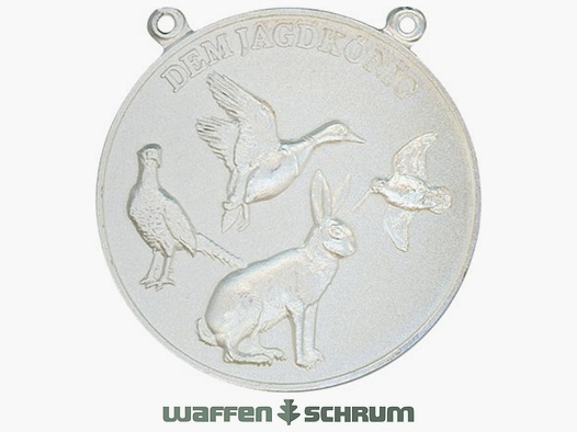 Steinhauer&Lück Jachtmedaille Kleinwild 60mm Zilver met Ketting