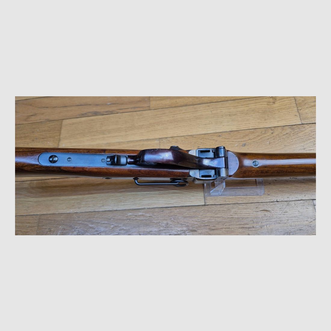 Zeer mooie Sharps Cavalerie geweer model 1863 – Kwaliteitsfabricage IAB Marcheno – Zwartpoederwapen – Kal.54 – Wapen uit 1977 – Zeldzame replica en in uitstekende staat – TBE++, afbeelding 11 van 34