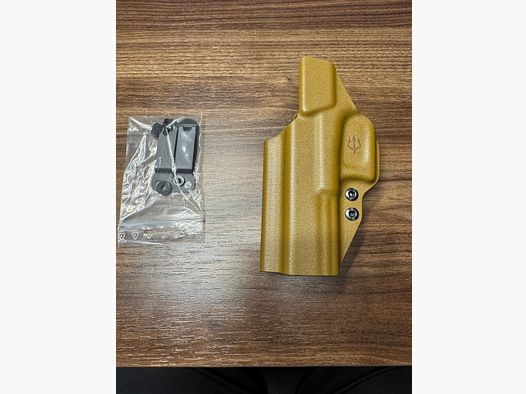 Black Trident  Viking IWB Kydex Holster für Glock 17 Gen 5/6 - Farbe Coyote