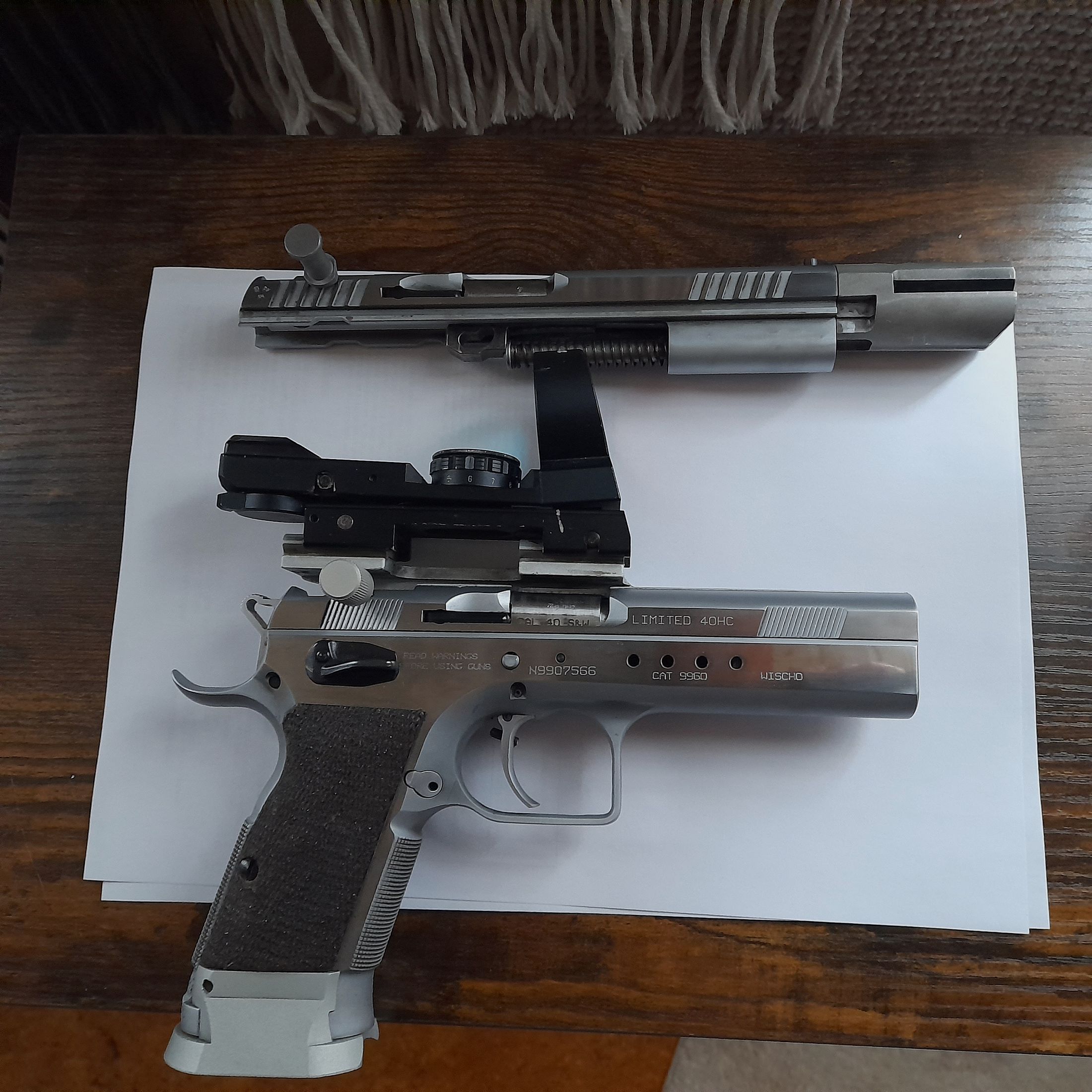 TanfoglioLimited 40 HC CAT 9960 4" with interchangeable system in 9mm Luger