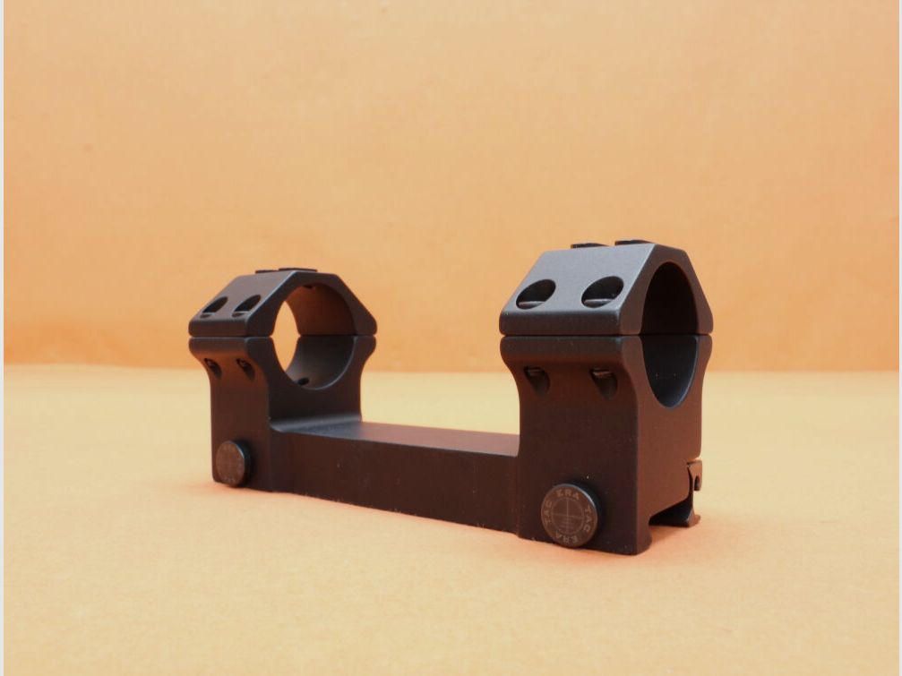 Recknagel Era-Tac QD Blockmontage 30mm (T1013-0020) mit Hebel, Alu schwarz, BH=20mm für Picatinnyprofil