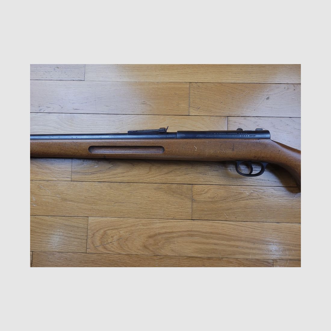 Piękna karabina Erma – Model Wenzel – Mono numer seryjny – Kal. 22LR – Niemcy z lat 30. – Bardzo Dobry Stan – TBE, zdjęcie 7 z 15