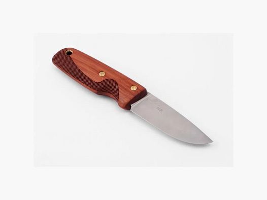 Cuchillo EKA Nordic H8 olivo, funda cuero, caja regalo