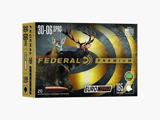Pociski Federal Premium Euro Copper Kaliber 30-06 Sprg 165 Grains
