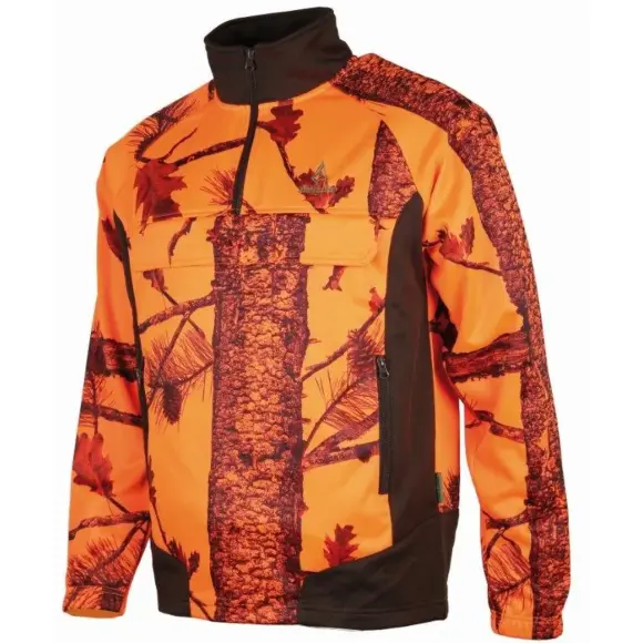 Fleece Sweatshirt Treeland Polarsan Camo Orange