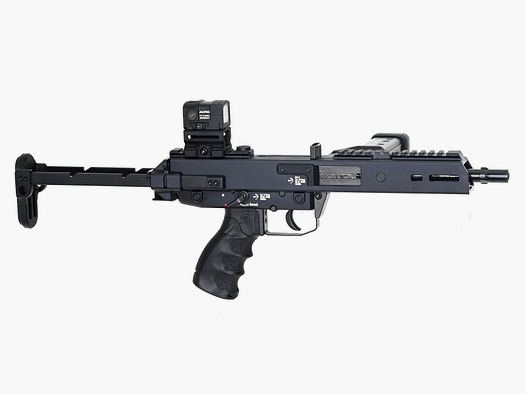 SL Gewehr B&T KH9S, Schwarz, 9×19, 25 Schuss B&T Mag., Aimpoint Acro P-2