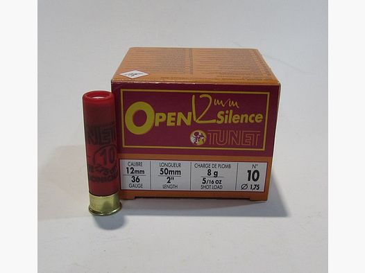 Doos van 25 patronen 12mm Tunet subsonisch lood 10