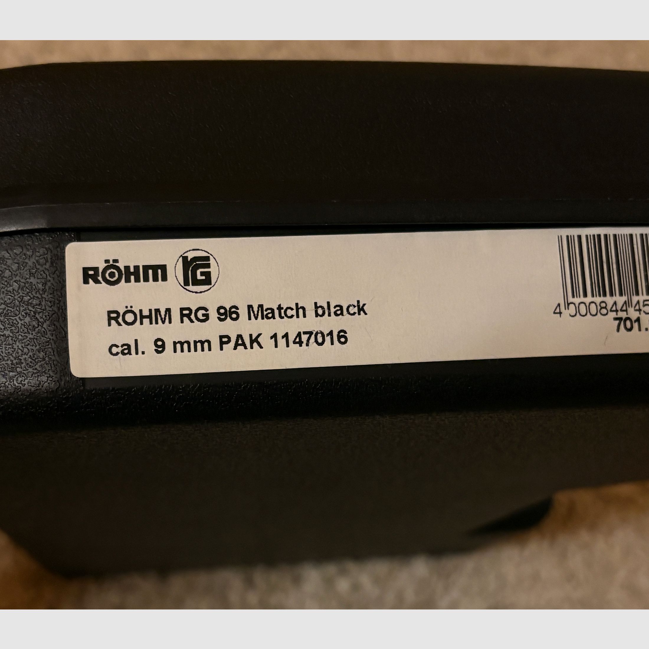 Röhm RG96 Match, 3 Magazine, 600 Schuss 9mm P.A.K.