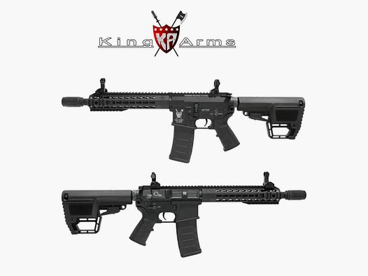 Submachinegun King Arms TWS M4 KeyMod CQB Schwarz AEG – 6mm