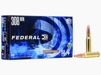 Federal Büchsenmunition .308 Win. 9,7 g / 150 gr Copper Hollow Point Power Shok