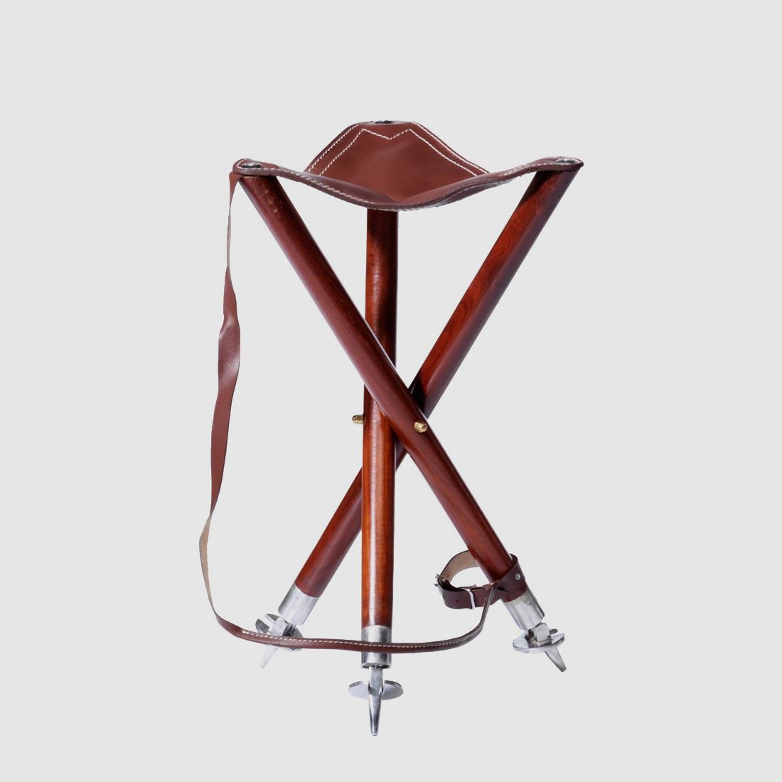Dreibein-Ansitzstuhl mit Tell. Sitzhöhe 55cm