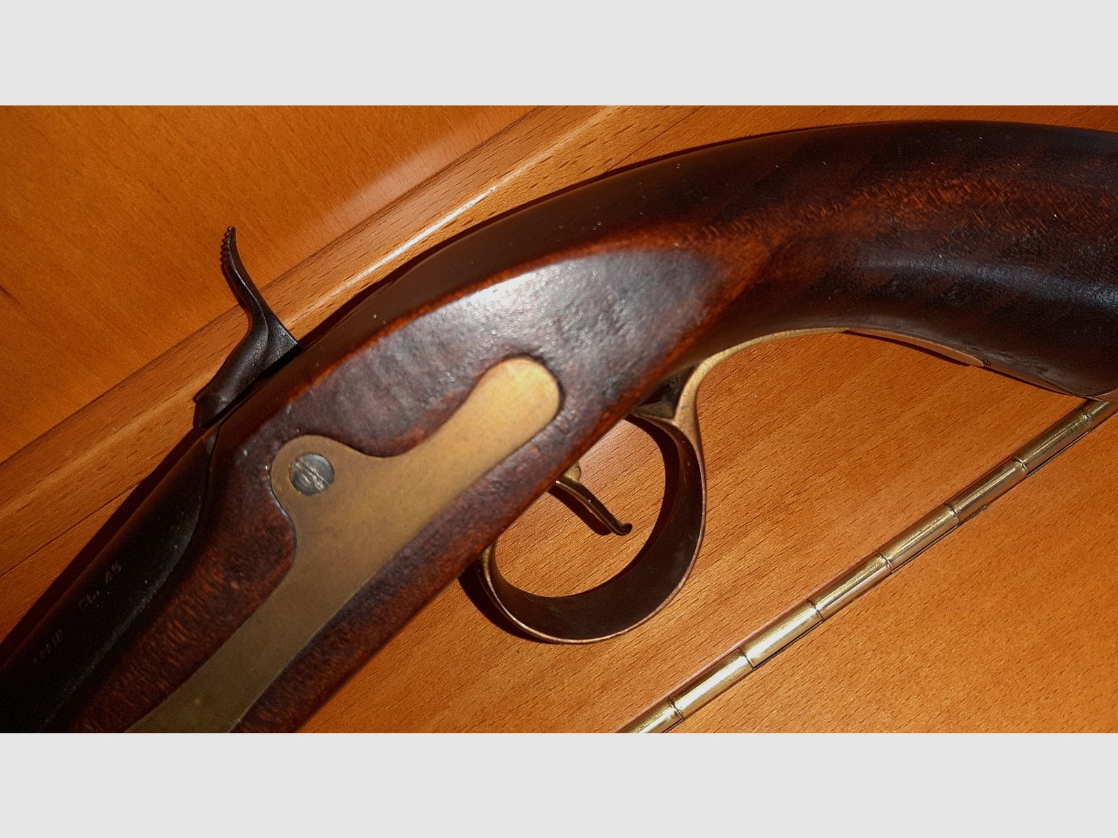 Cal. 45 muzzle-loading pistol percussion pistol made in Spain