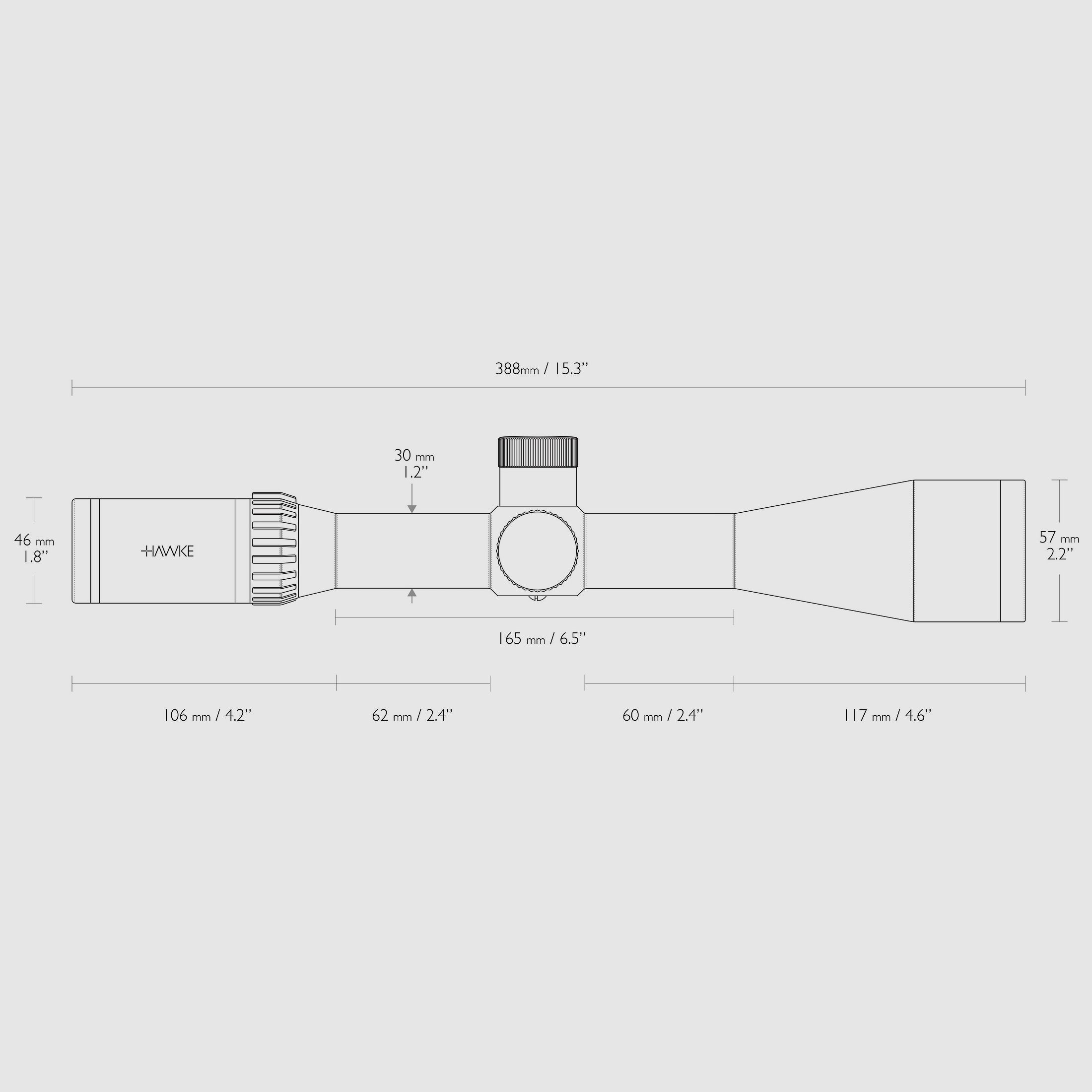 Hawke 13341 AIRMAX 30 WA SF 8-32x50 AMX IR Absehen