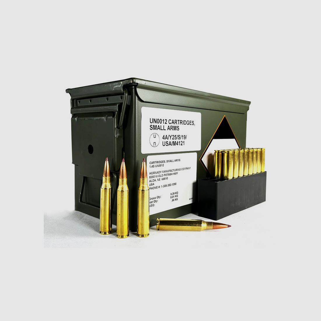Hornady-Munitionsbox .338 Lapua Magnum ELD Match 285 grs 1 Munitions-Box (140 Schuss á 4,92 €*)