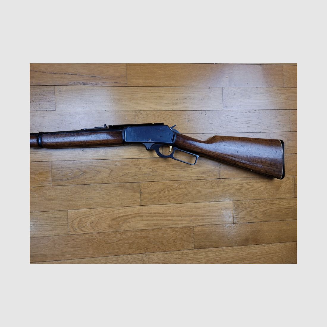 Gute Unterhebelrepetierbüchse Marlin – Modell 336 – Kaliber 30-30 Win – Schiene für Optik – sehr guter Zustand, Bild 7 von 10