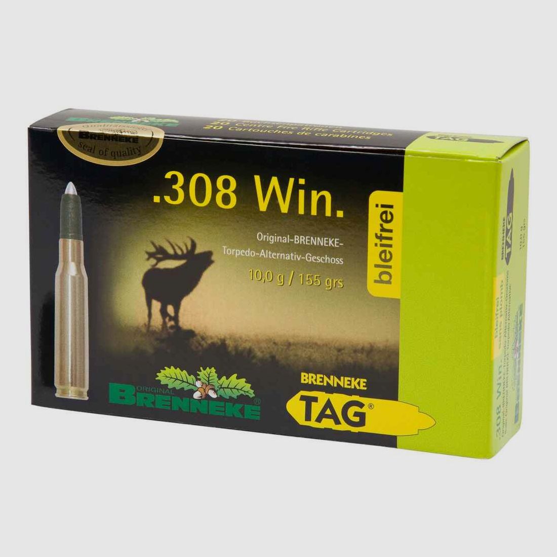 .308 Win. TAG bleifrei 10,0g/155 grs. Brenneke