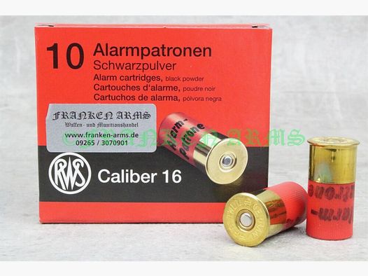 RWS alarm cartridges caliber 16