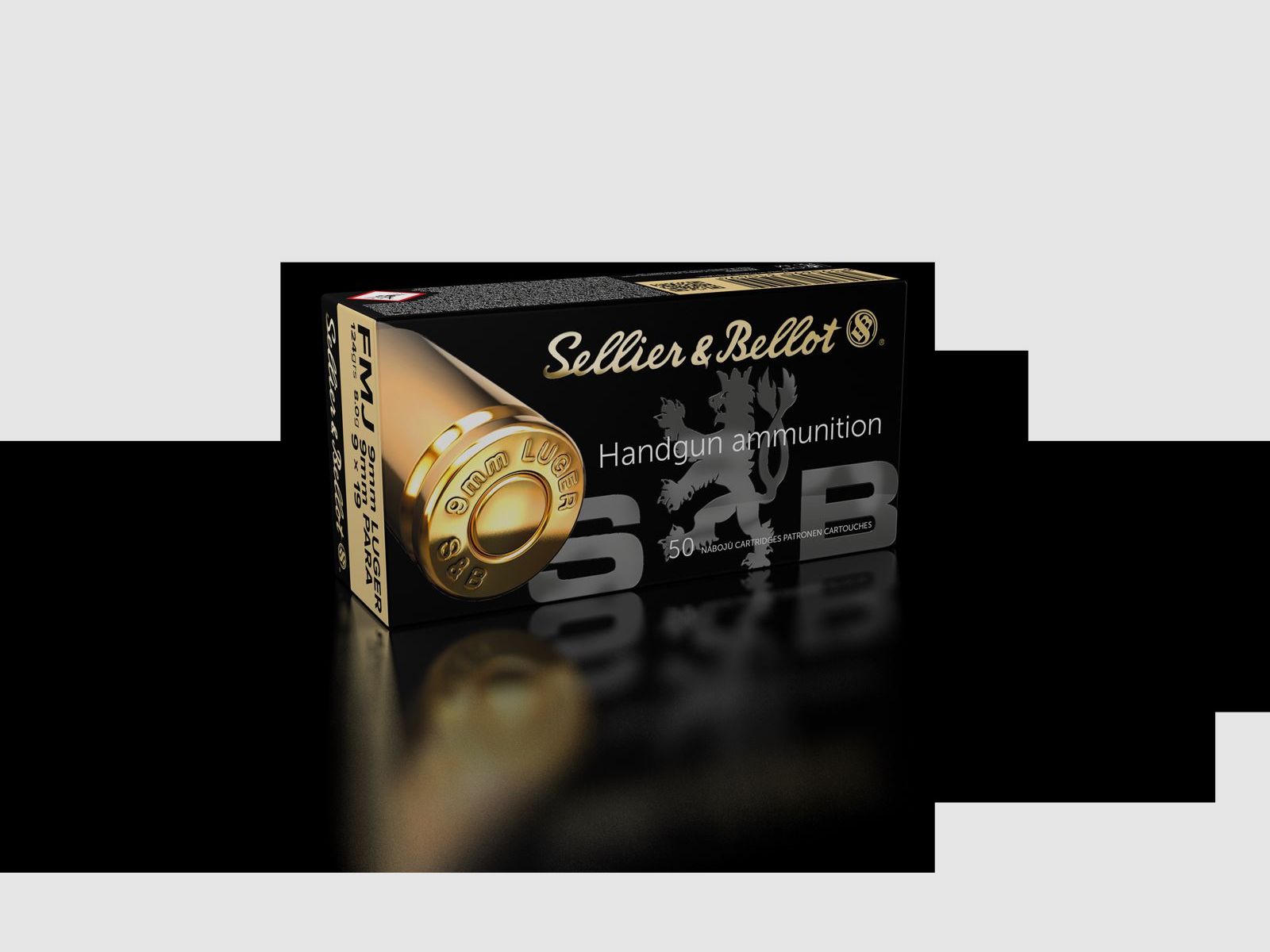 S&B 9mm Luger Para FMJ 8 g, image 2 sur 2