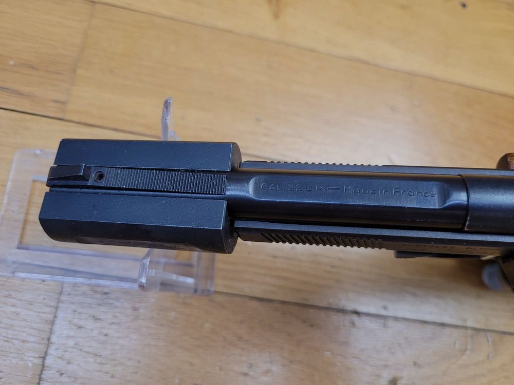 Exzellente Unique Modell DES 69 Pistole – Kal. 22LR – Original-Gewicht gemäß Modell – 10 Schuss – Große Präzision – Unverwüstlich – Top Made in France! TBE ++, Bild 14 von 19