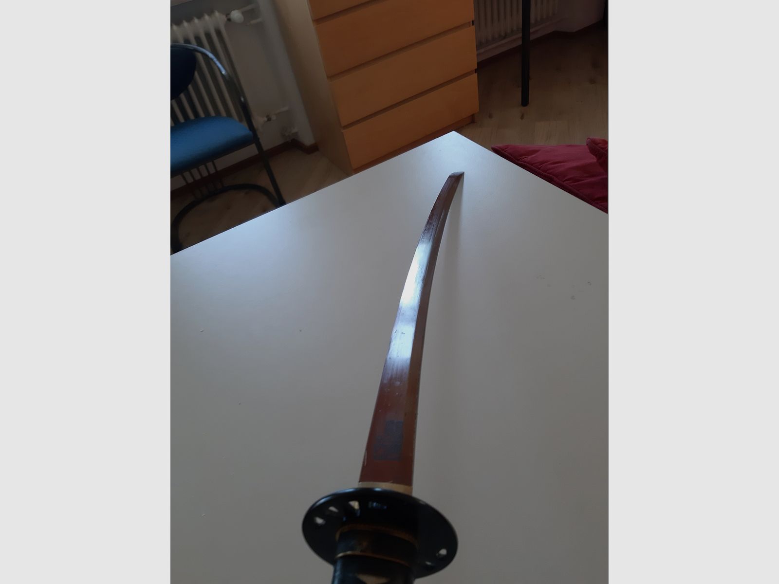 "Töte Bill" - Hattori Hanzo Schwert - Handgeschmiedet & gefaltet, scharf - Blutdamast Edition"