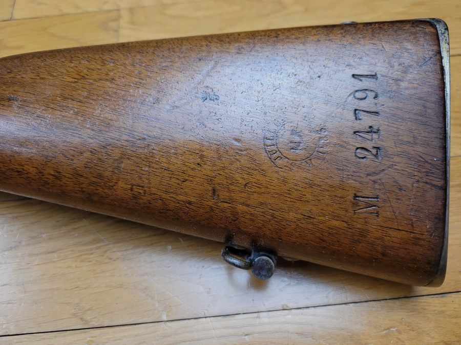 Sehr schönes Infanteriegewehr Gras – Modell 1866-74 M80 – Umgebautes Gras in Saint Etienne im Juli 1883 – Vollständig monomatrikuliert einschließlich der Reinigungsstange – Originalkaliber 11mm Gras – Wunderschöner Spiegel-Lauf – Ausgezeichneter Zustand, Bild 11 von 30