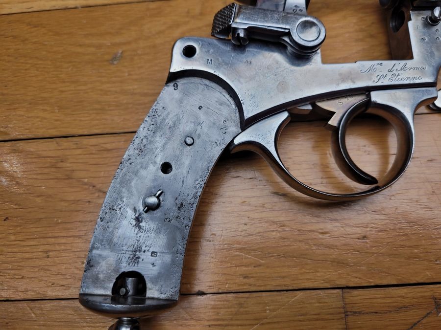 Sehr schöner Dienstrevolver Mod 1873 11mm73 – vollständig monomatrikulier – noch strohgelb – Top Zustand!, Bild 14 von 36