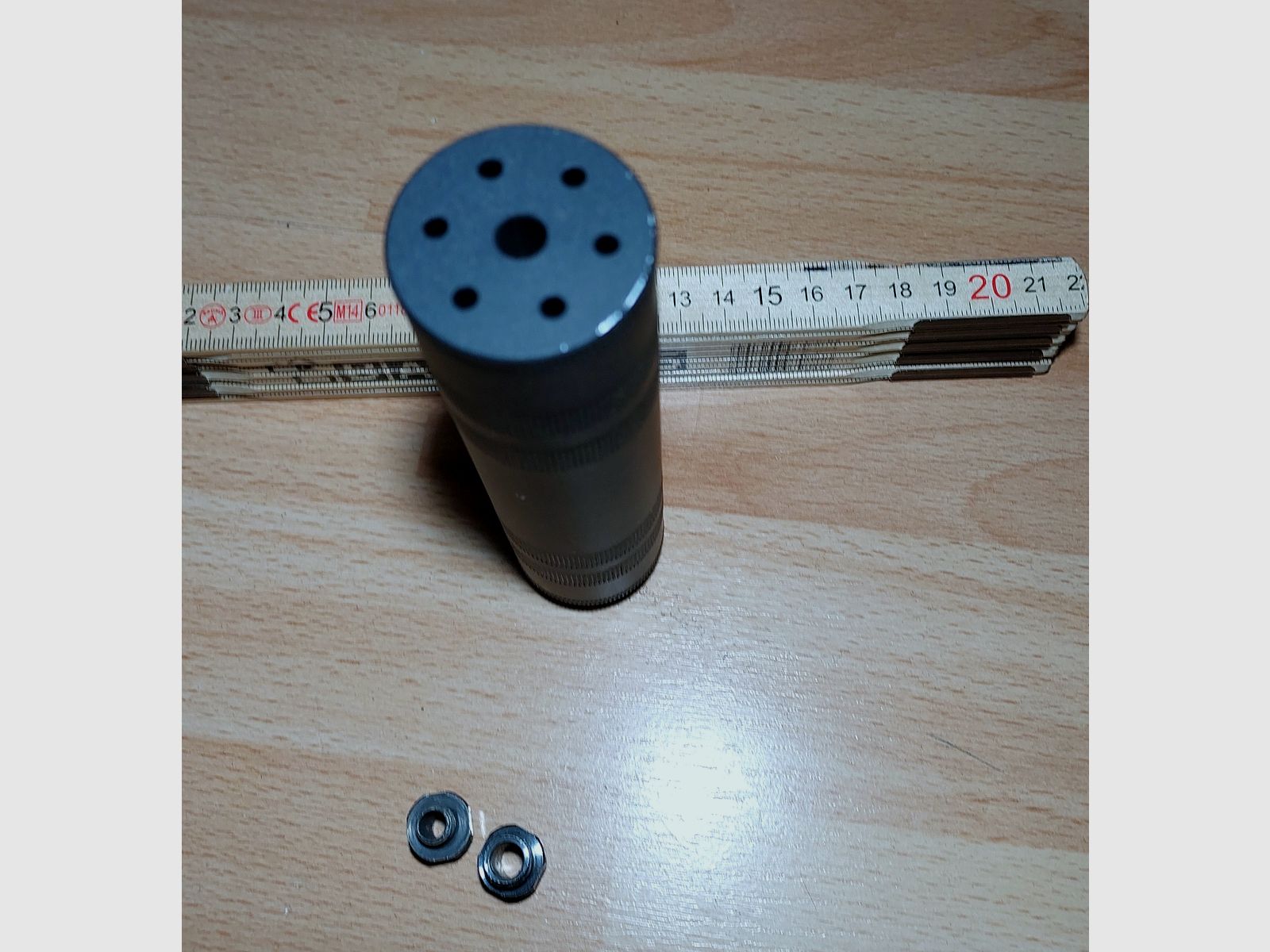 Zoraki Schalldämpfer für SRS Schreckschusspistolen mit 3 Adaptern