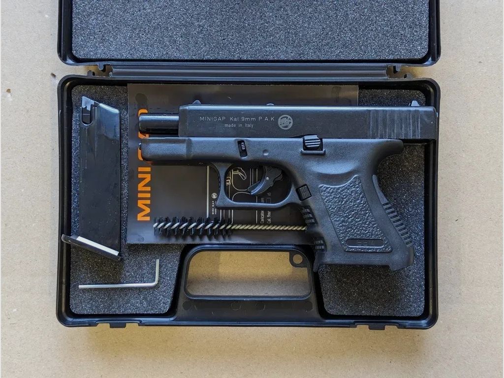 BRUNI Mini GAP 9mm P.A.K. pistola a salve Glock 26 replica