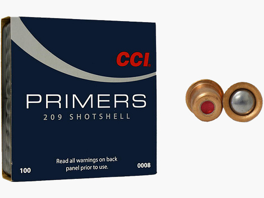CCI Primer per cartucce a pallini 209 100 pezzi