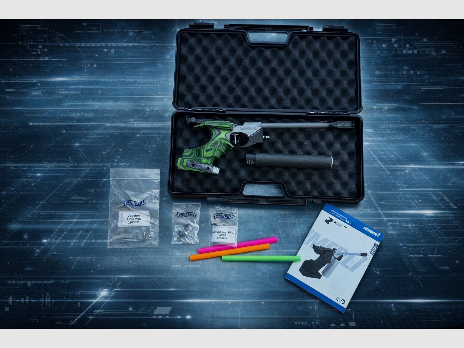 Walther/Hämmerli AP20 Sonderedition „Green Pepper“ luchtpistool – als nieuw