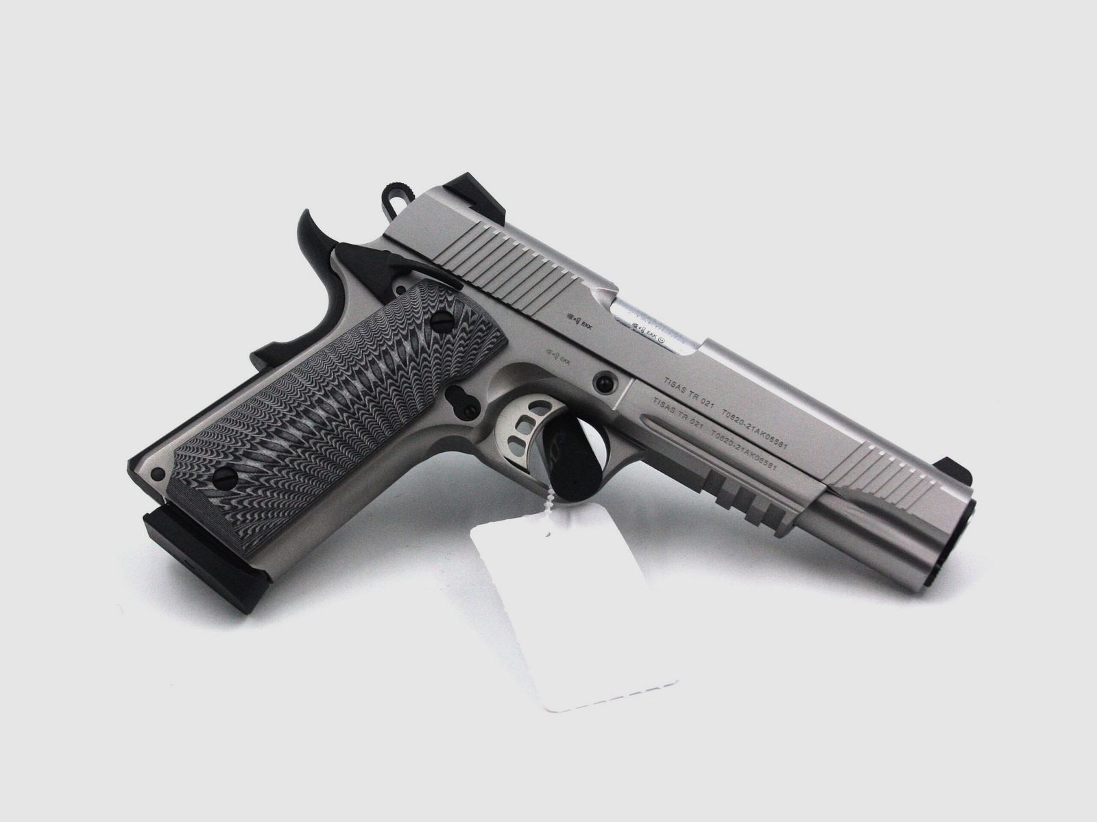 Pistole Tisas PC 1911, Stainless, .45 ACP, 5″ Lauf, 8 Schuss, Bild 2 von 2