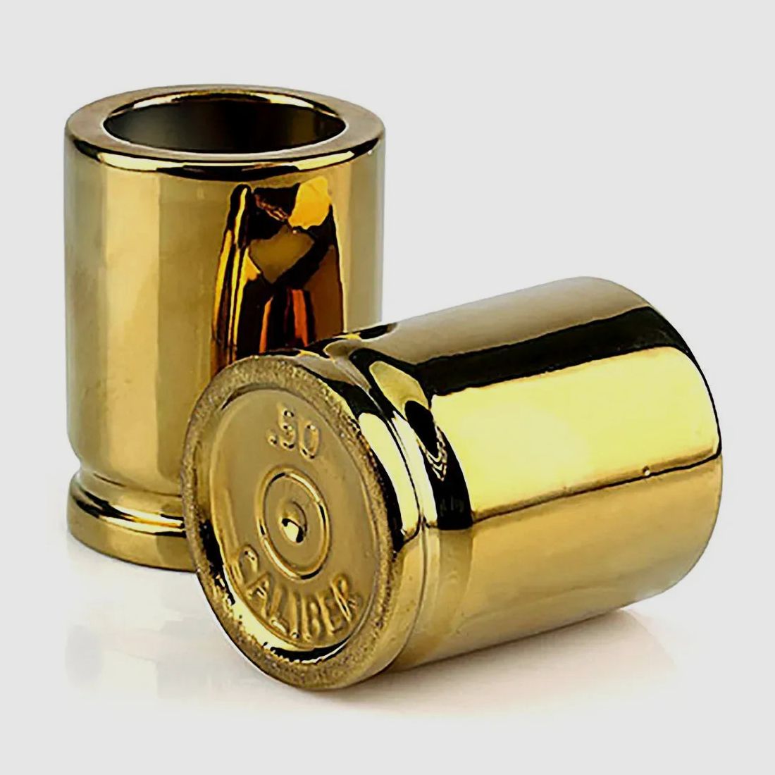 Caliber Gourmet Shotgläser 50 Caliber goldfarben 2er Set